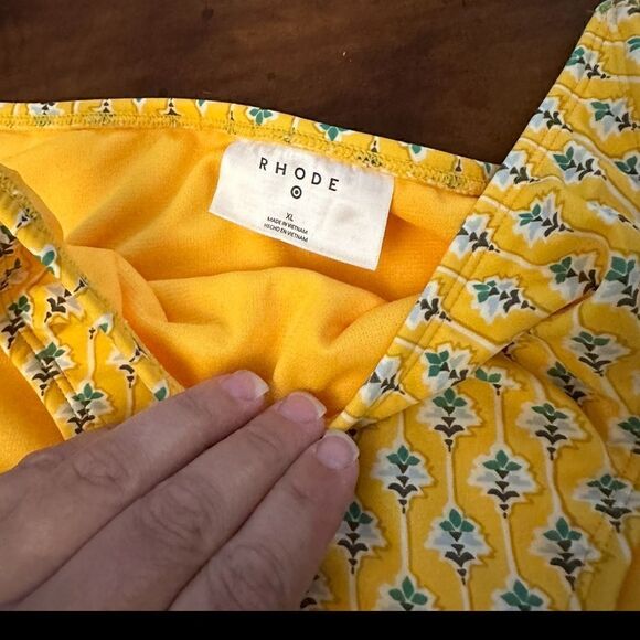 RHODE x Target Dainty Lotus-Print High-Leg Cheeky Bikini Bottom NWT Sz XL or XXL - Picture 5 of 6